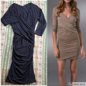 James Perse Crisscross Draped Dress